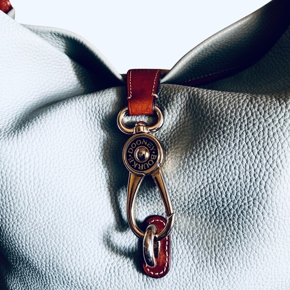 Dooney & Bourke Pebble Grain Logo Lock Hobo/Shoulder Bag - Picture 2 of 16